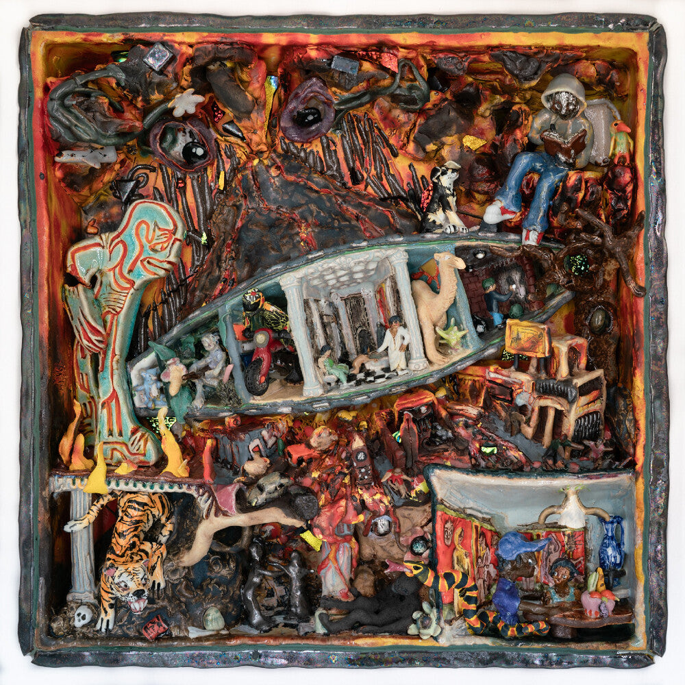 the album cover for Unknown Artist - POMPEII // UTILITY [Black Vinyl]