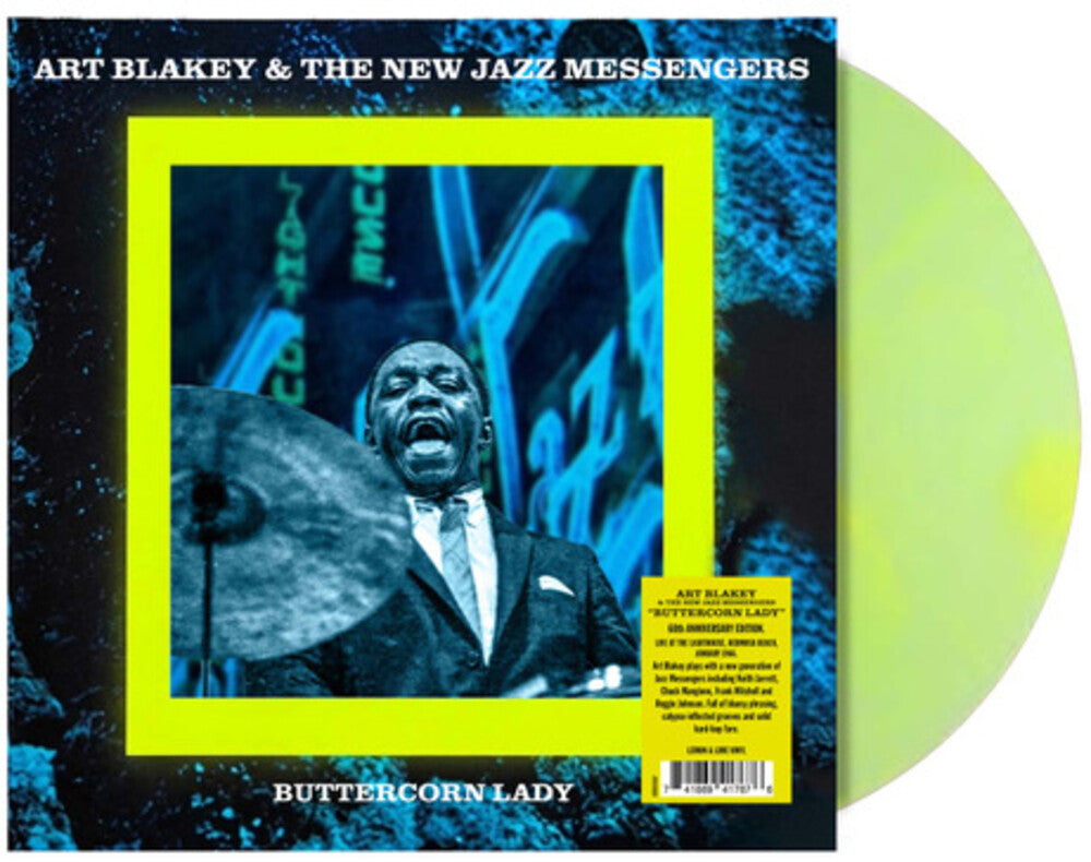 the album cover for Art Blakey & The New Jazz Messengers - Buttercorn Lady [Indie Exclusive Lemon & Lime]