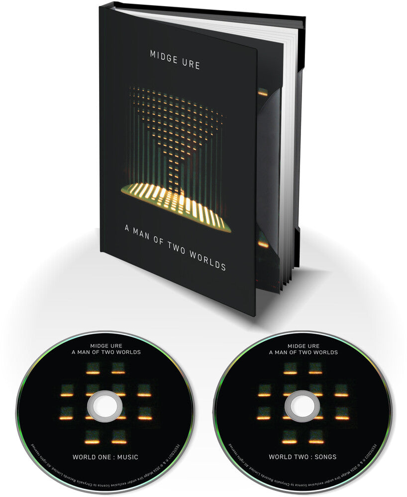 the album cover for Midge Ure - A Man Of Two Worlds