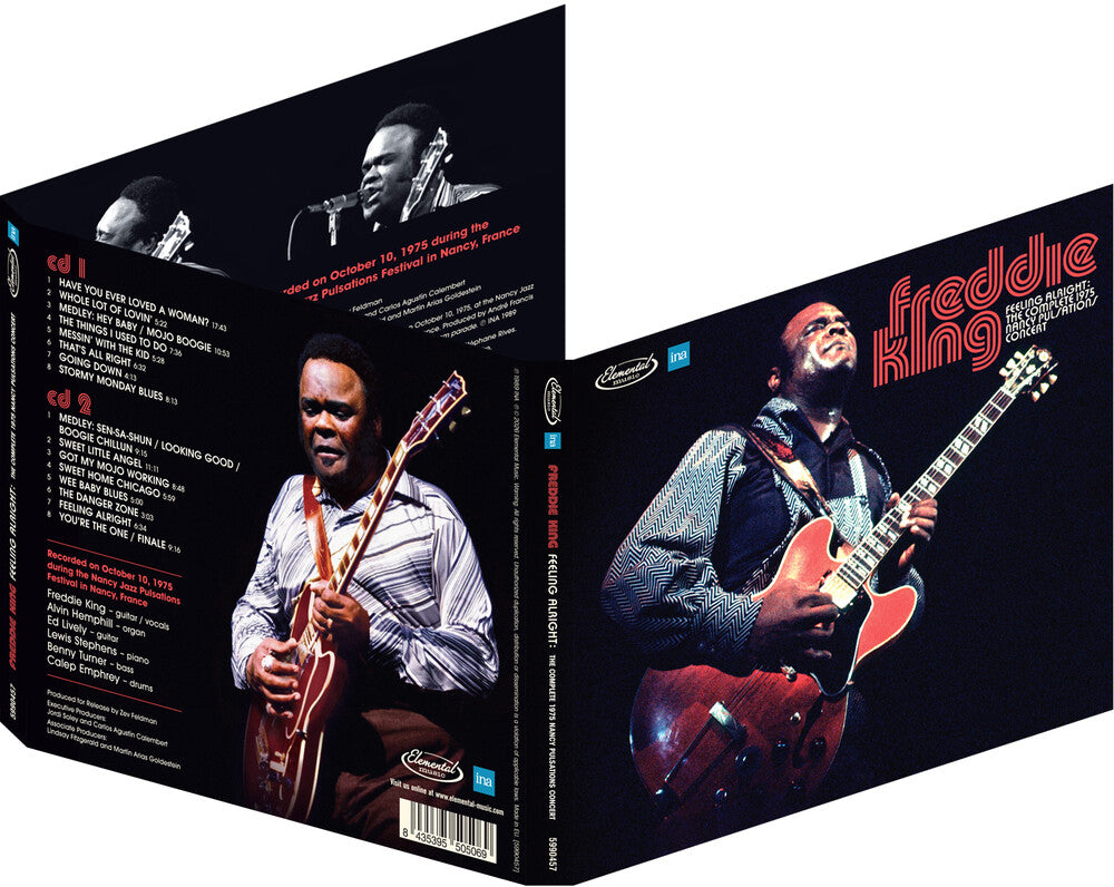 the album cover for Freddie King - Feeling Alright: Complete 1975 Concert [Digipak]
