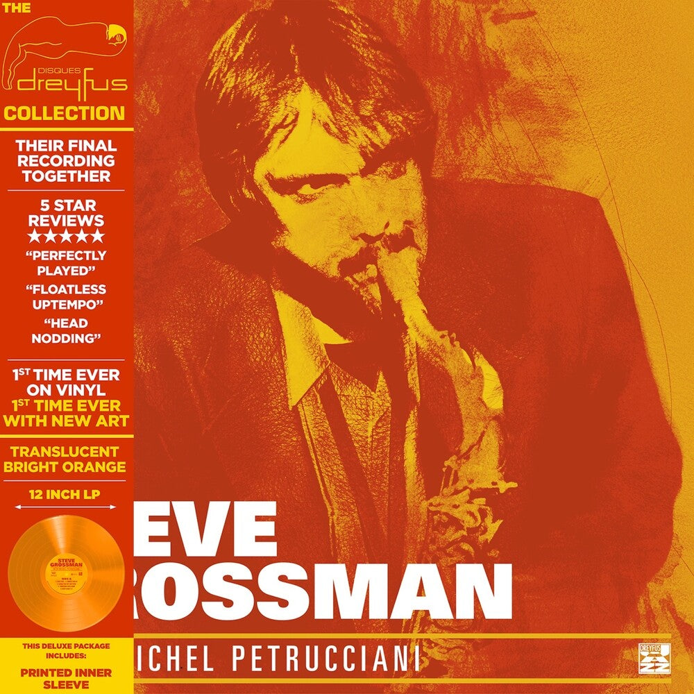 the album cover for Steve Grossman - With Michel Petrucciani - Orange [Colored Vinyl] [Deluxe]