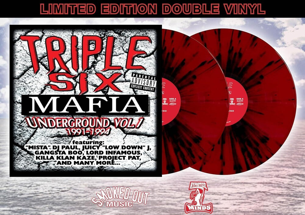 the album cover for Triple Six Mafia - Underground Vol 1: 1991-1994 [Red and Black]