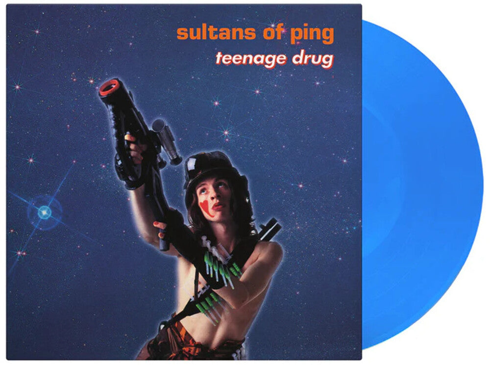 the album cover for Sultans Of Ping F.C. - Teenage Drug (Blue) [Colored Vinyl] [Limited Edition] [180 Gram] (Hol)