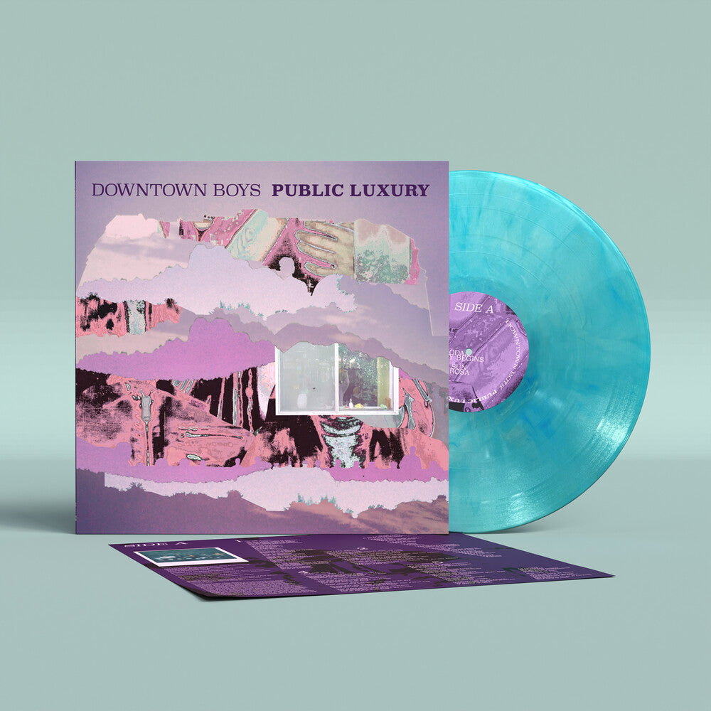 the album cover for Downtown Boys - Public Luxury (Blue) [Colored Vinyl]