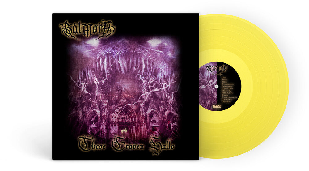 the album cover for Balmora - These Graven Halls [Clear Yellow]