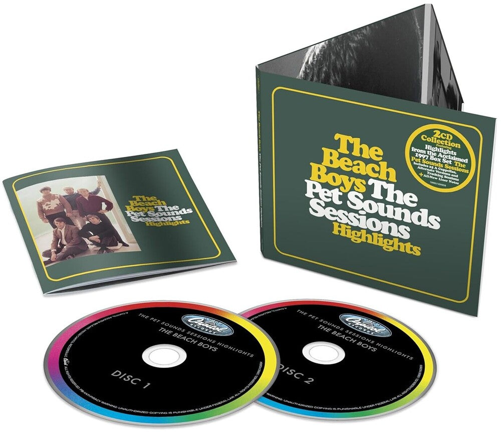 the album cover for The Beach Boys - The Pet Sounds Sessions Highlights - 60th Anniversary