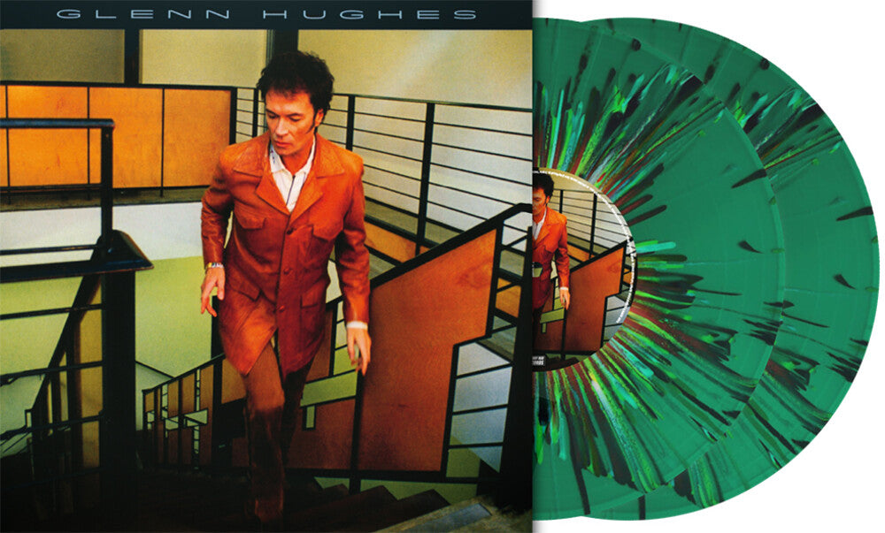 the album cover for Glenn Hughes - Building The Machine - Green Splatter Vinyl [Colored Vinyl]
