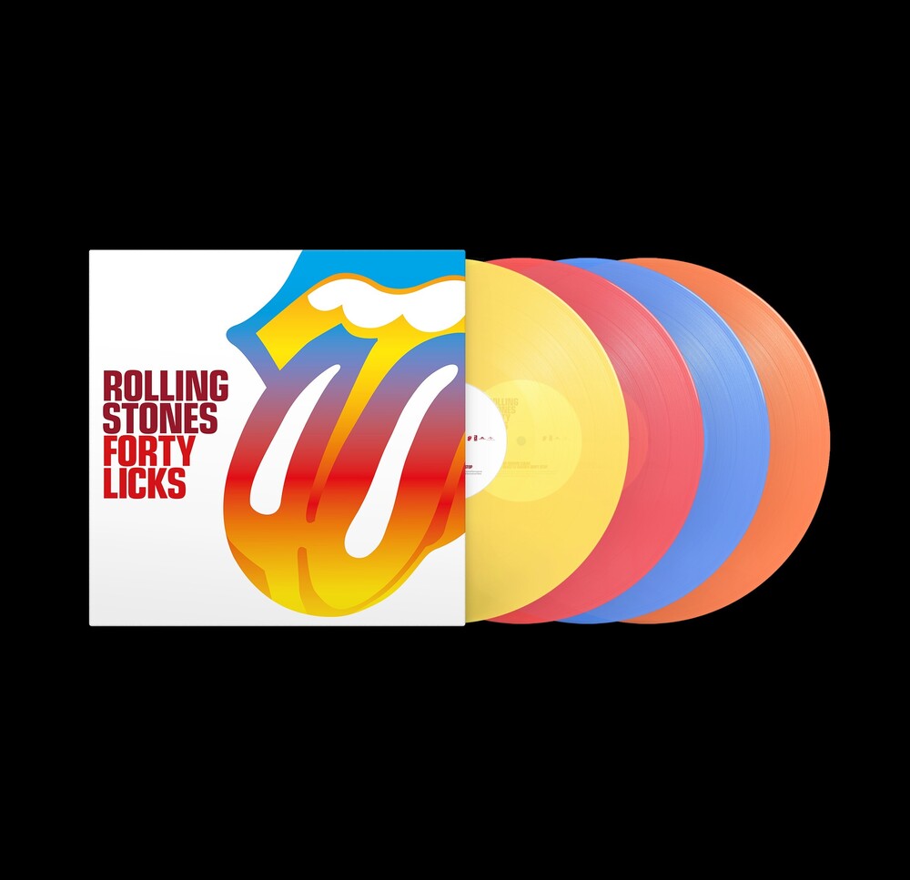 the album cover for The Rolling Stones - Forty Licks 4LP [180g Transparent Multicolor]