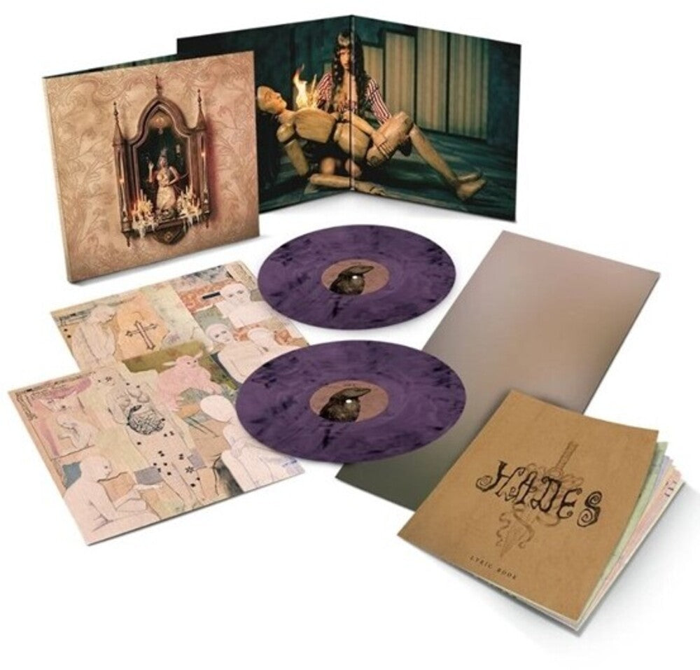 the album cover for Melanie Martinez - Hades [Purple Smoke with Poster]