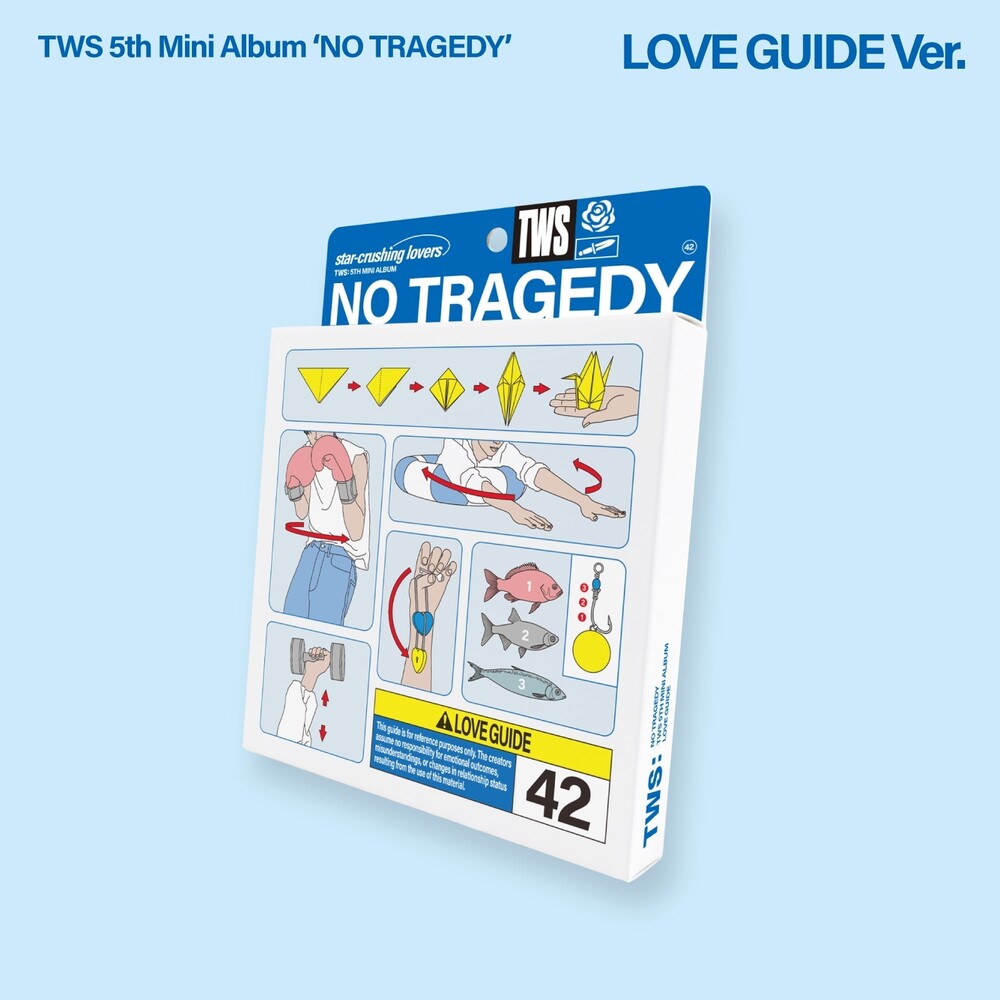 the album cover for TWS - TWS 5th Mini Album 'NO TRAGEDY' [LOVE GUIDE Standard Ver.]