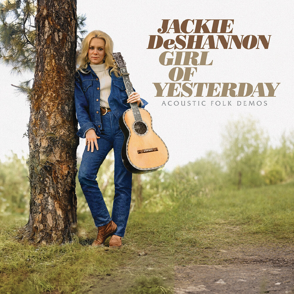 the album cover for Jackie Deshannon - Girl Of Yesterday-Acoustic Demos - Beige Vinyl