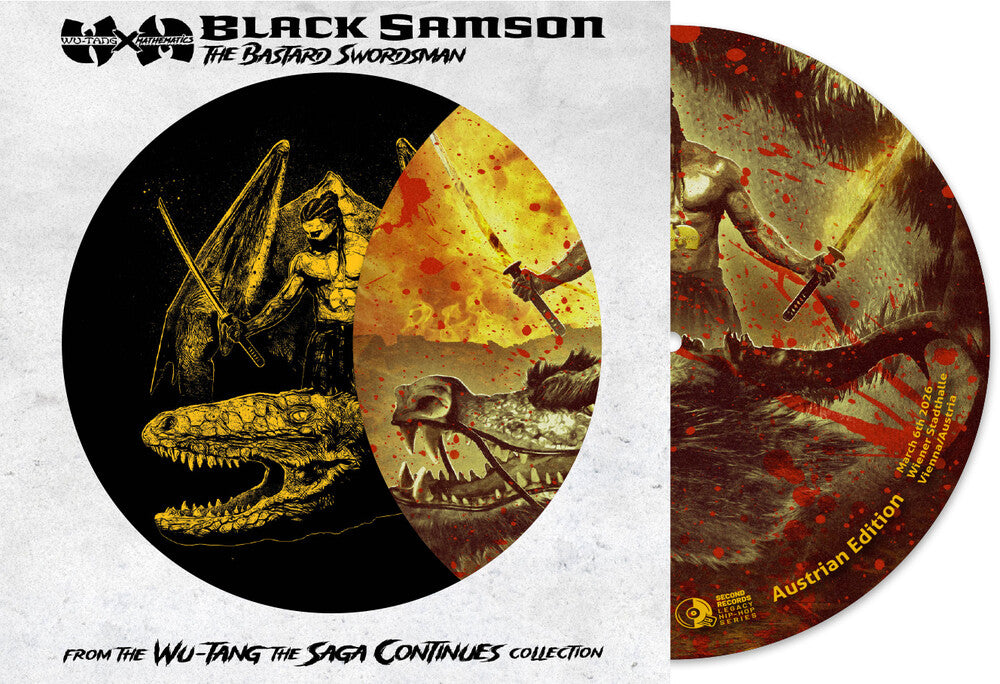 the album cover for Wu-Tang Clan & Dj Mathematics - Black Samson The Bastard Swordsman - Vienna (Pict)