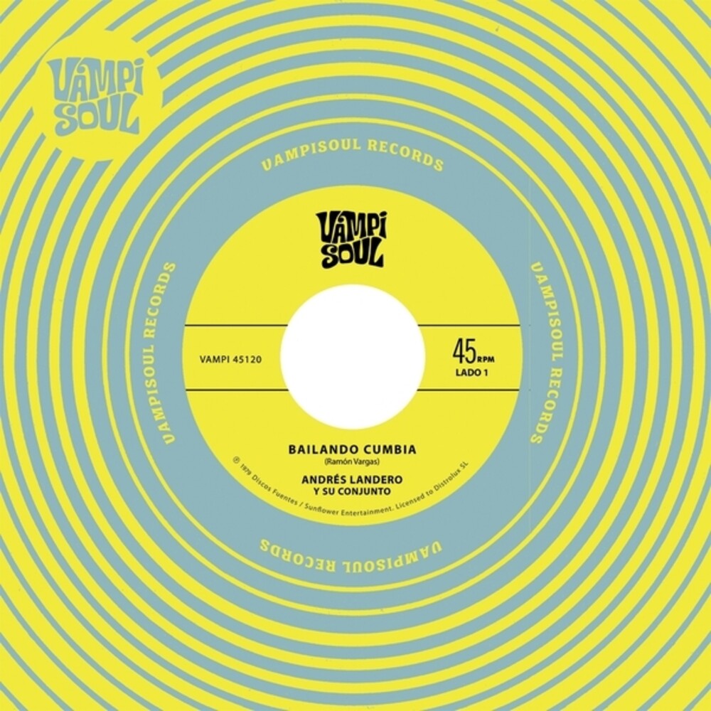 the album cover for Andres Landero  / Su Conjunto - Bailando Cumbia