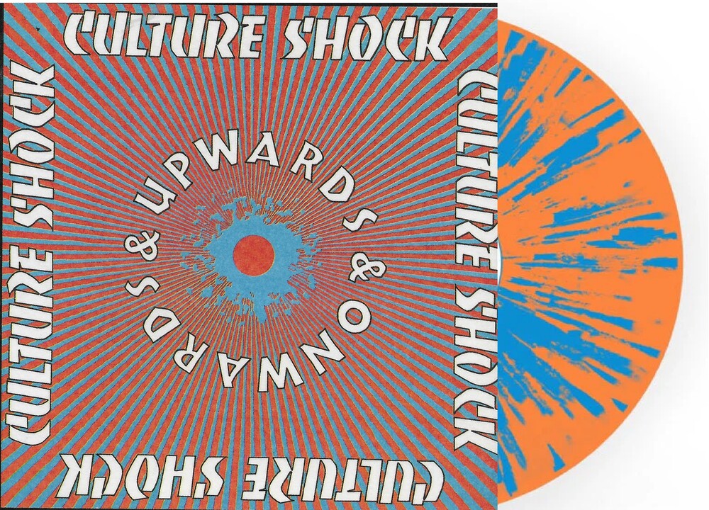 the album cover for Culture Shock - Unwards & Upwards - Blue & Orange Splatter Vinyl