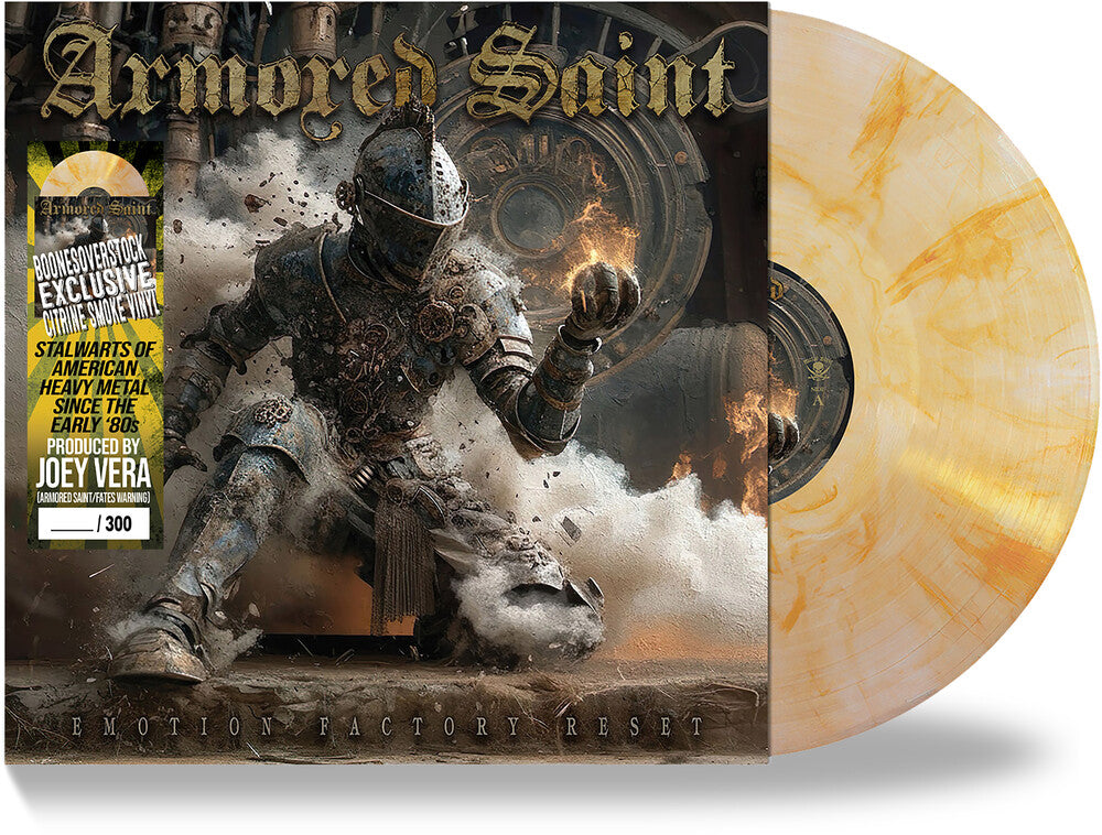 the album cover for Armored Saint - Emotion Factory Reset [Colored Vinyl]