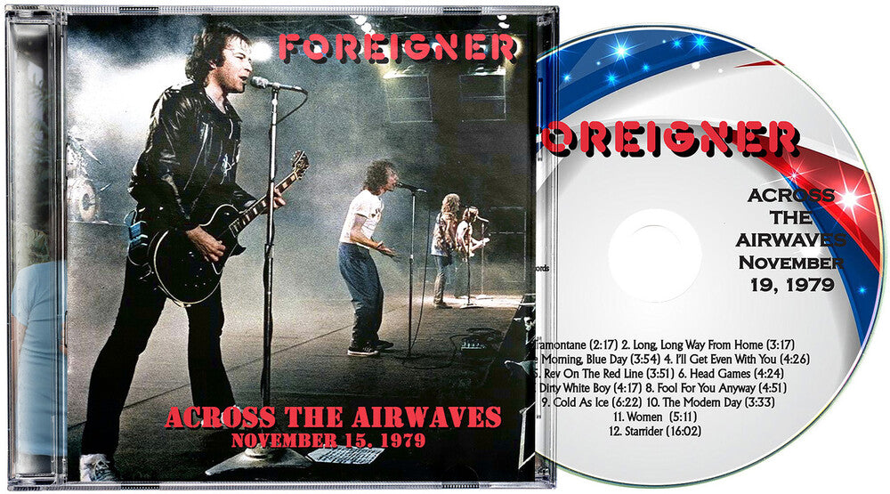 the album cover for Foreigner - Across The Airwaves