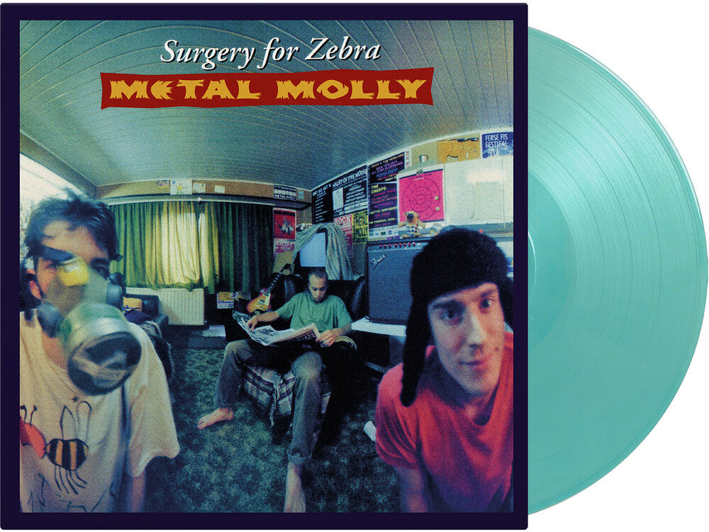 the album cover for Metal Molly - Surgery For Zebra - Limited 180-Gram Turquoise Colored Vinyl