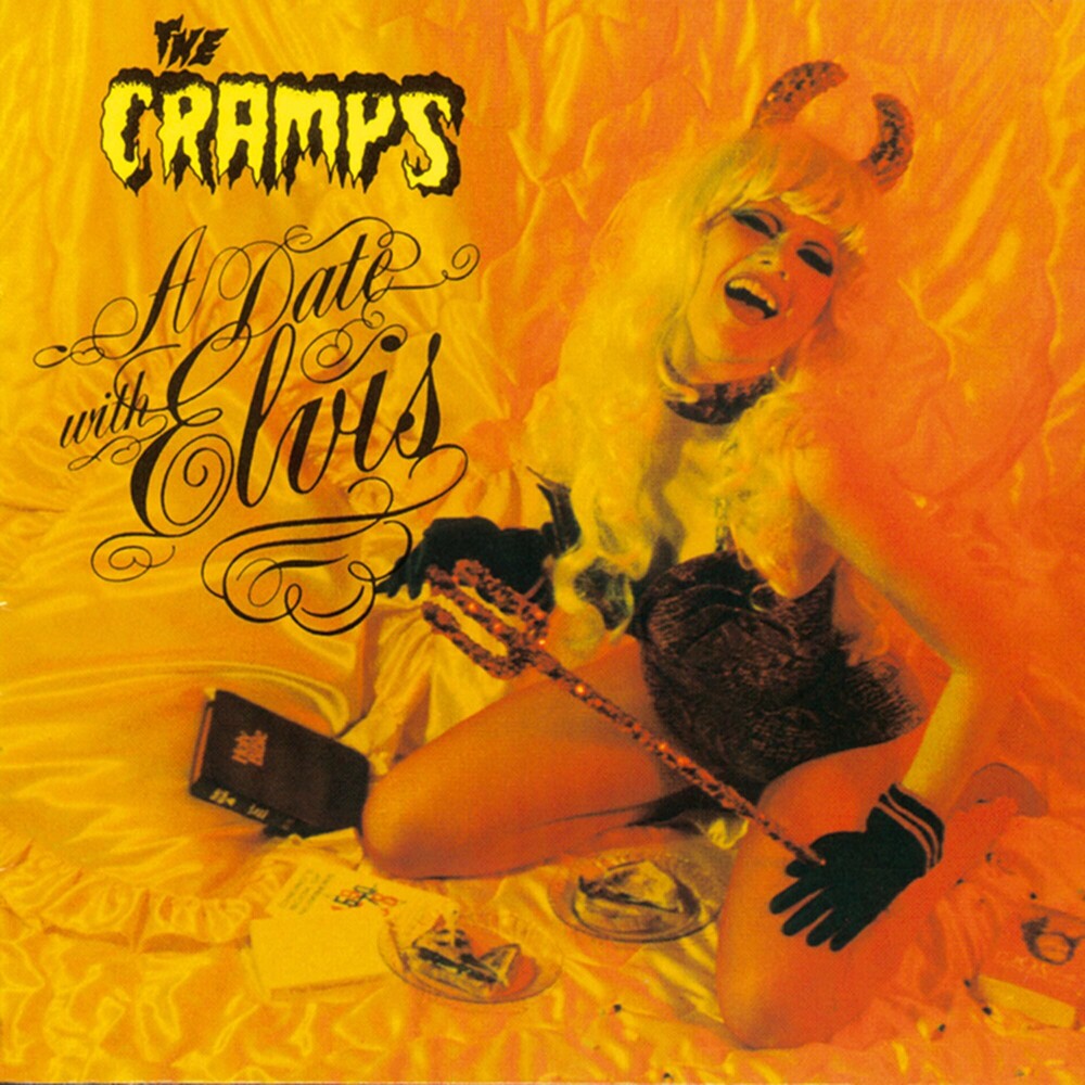 the album cover for Cramps - Date With Elvis - Orange Vinyl [Colored Vinyl] (Org) (Uk)