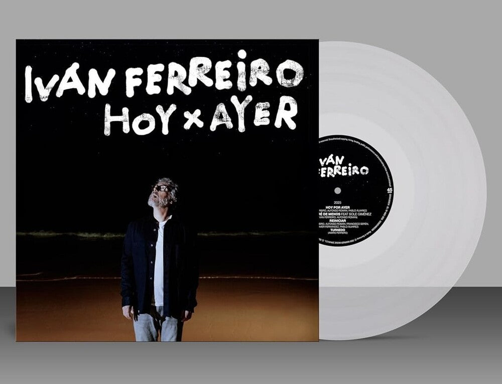 the album cover for Ivan Ferreiro - Hoy X Ayer - Transparent Vinyl [Clear Vinyl] (Spa)