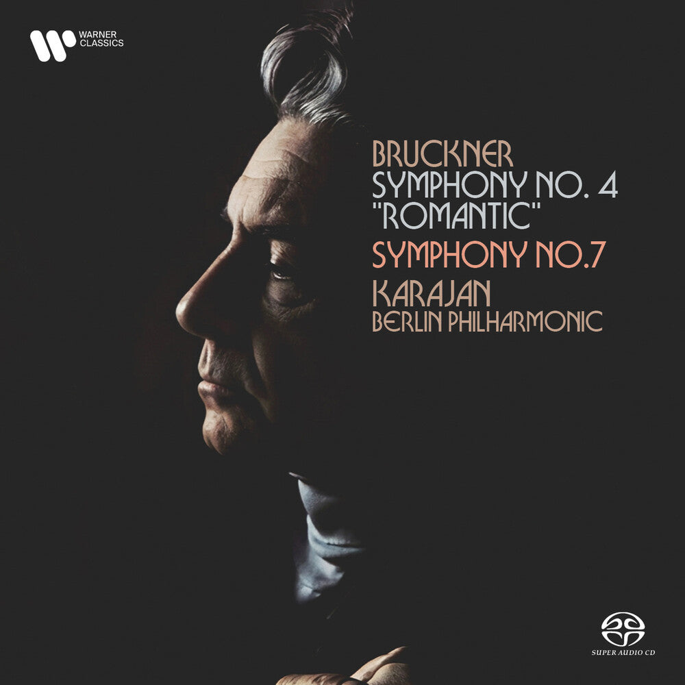 the album cover for Herbert Karajan  Von - Bruckner: Syms 4 & 7 (Remastered - Hybrid Sacd)