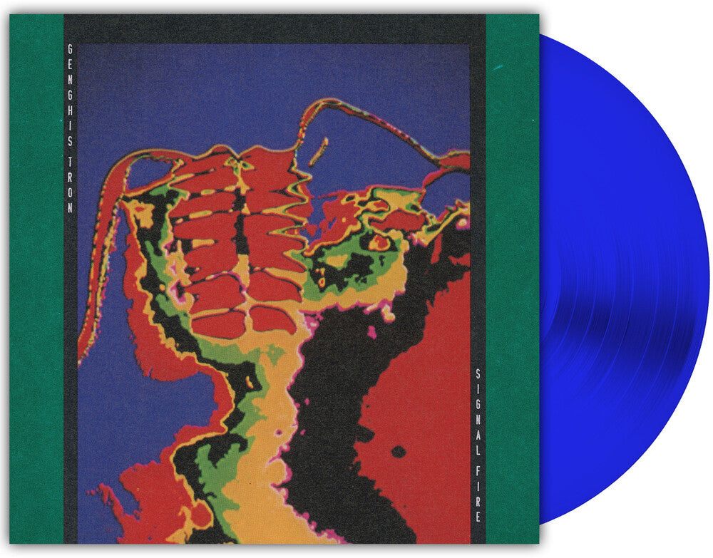 the album cover for Genghis Tron - Signal Fire [Royal Blue]