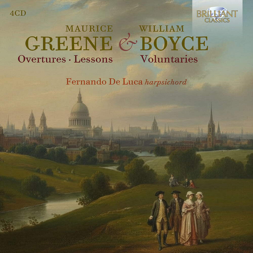 the album cover for De Fernando Luca - Greene: Overtures & Lessons Boyce: Voluntaries