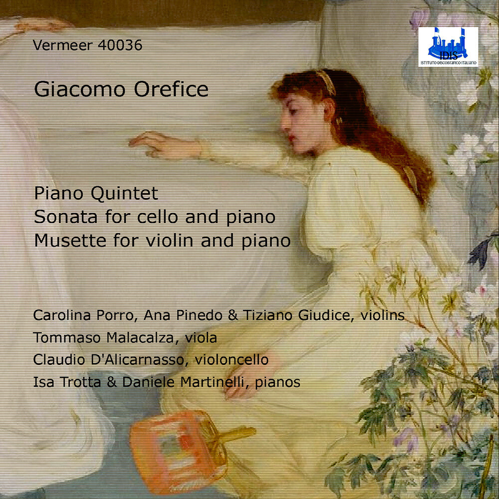 the album cover for Carolina Porro - Giacomo Orefice: Quintet For Pno & Strs Son For