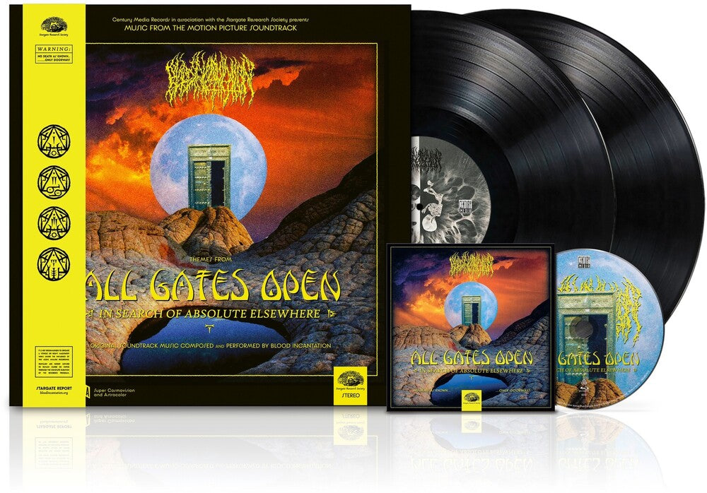 the album cover for Blood Incantation - All Gates Open (Original Motion Picture Soundtrack) [Black Vinyl with Blu Ray]