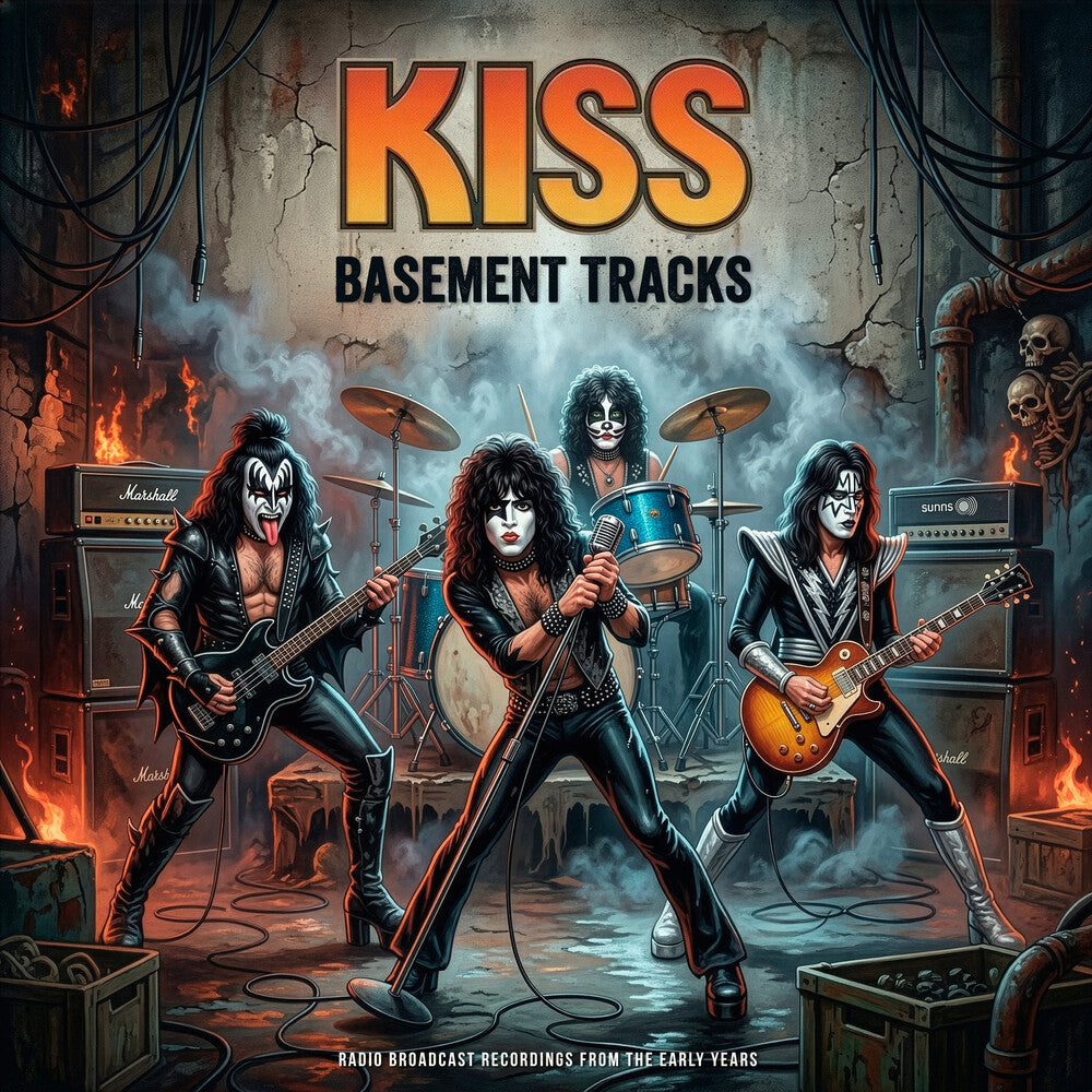 the album cover for KISS - Basement Tracks [Colored Vinyl]