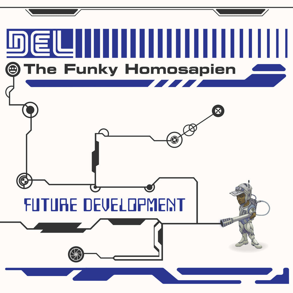 the album cover for Del The Funky Homosapien - Future Development