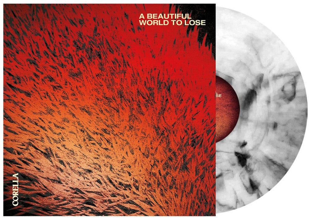 the album cover for Corella - A Beautiful World To Lose [Indie Exclusive White Black Marble]