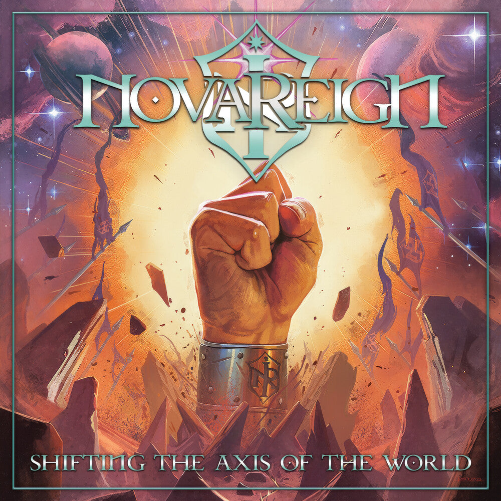 the album cover for Novareign - Shifting The Axis Of The World