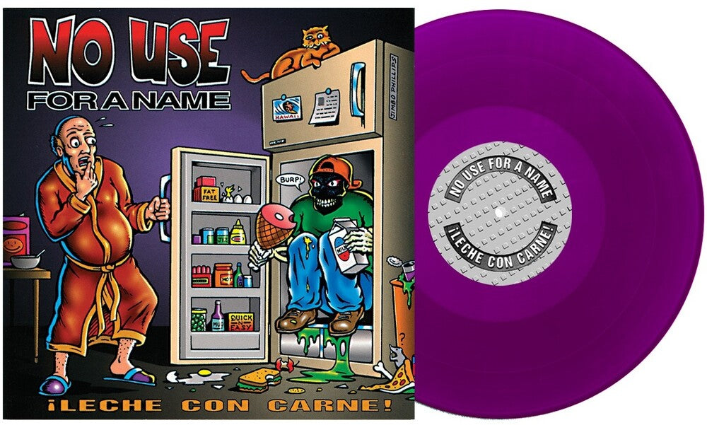 the album cover for No Use For A Name - Leche con Carne! [Grape (2026)]