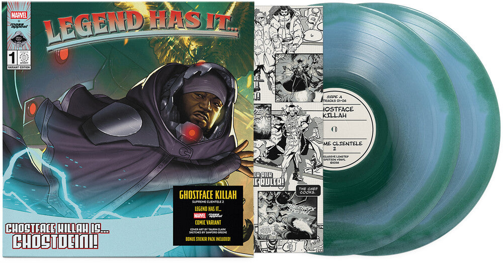 the album cover for Ghostface Killah - Supreme Clientele 2 [Marvel Legend Has It Series Marble]
