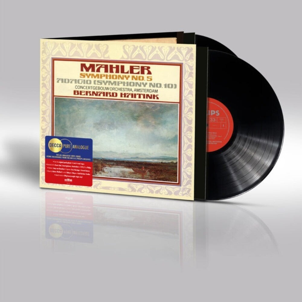 the album cover for Mahler / Bernard Haitink  / Royal Concertgebouw - Mahler: Symphony 5 & 10 (Uk)
