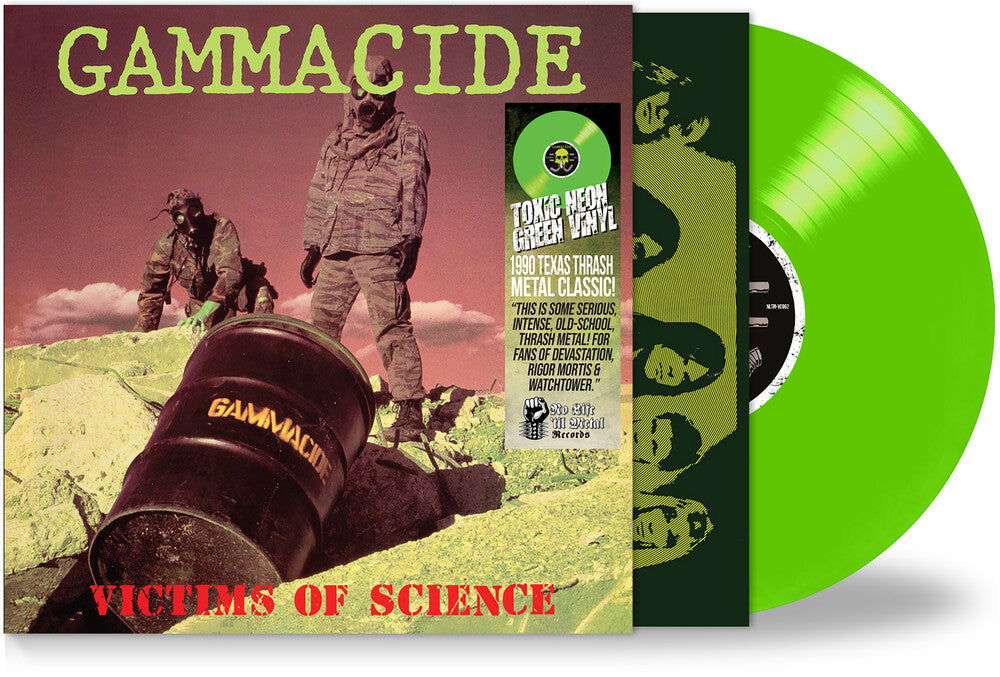 the album cover for Gammacide - Victims of Science