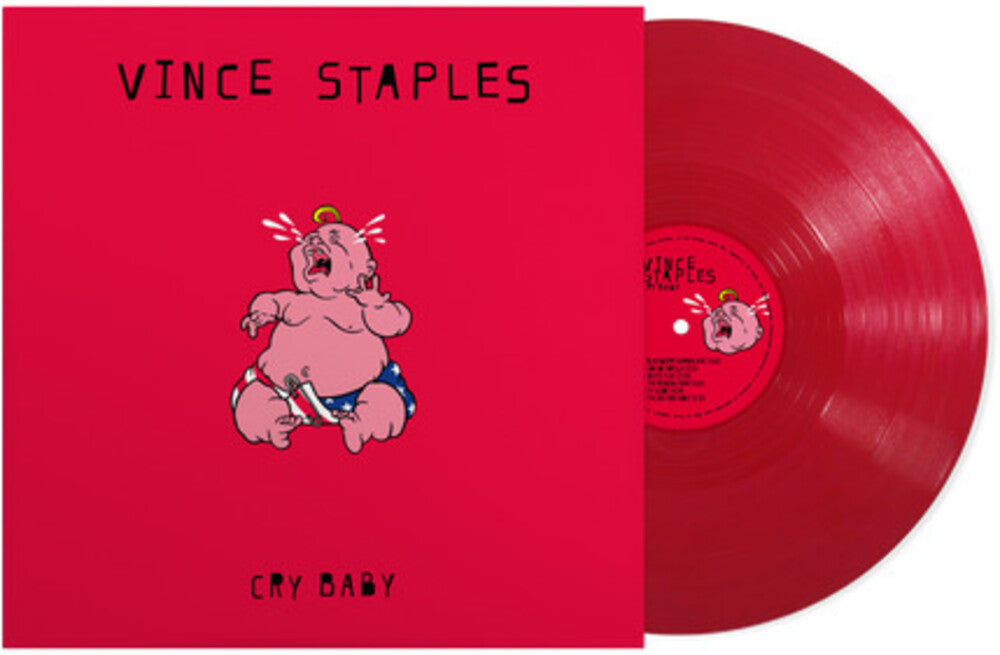 the album cover for Vince Staples - Cry Baby [Indie Exclusive Red]