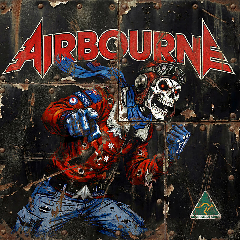 the album cover for Airbourne - Airbourne [Indie Exclusive] (Blue) [Colored Vinyl] (Red) (Wht) [Indie Exclusive]