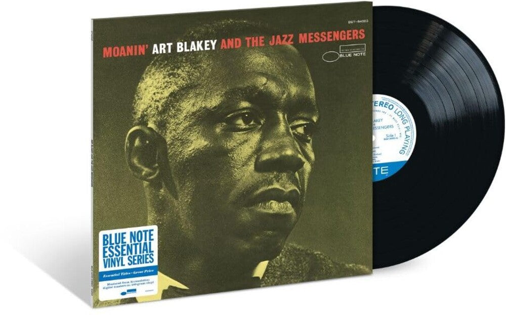 the album cover for Art & the Jazz Messengers Blakey - Moanin (blue Note Essentials)