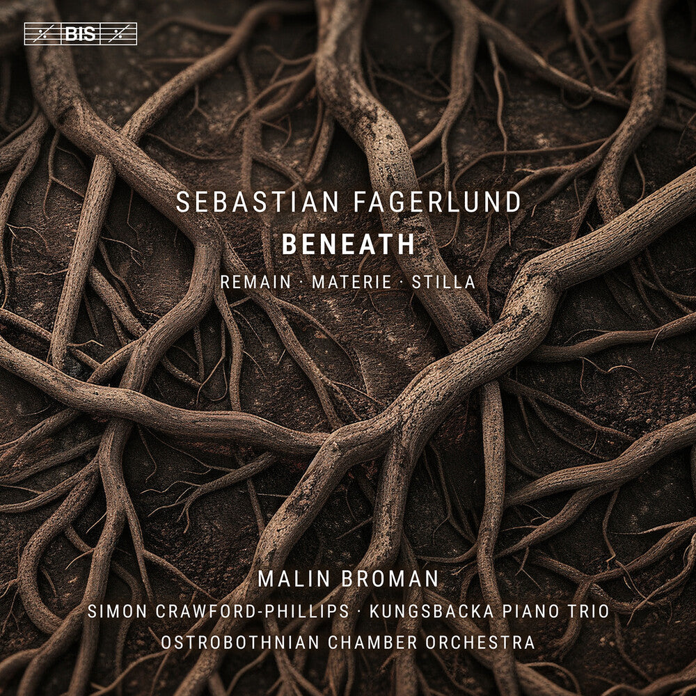the album cover for Malin Broman - Sebastian Fagerlund: Beneath