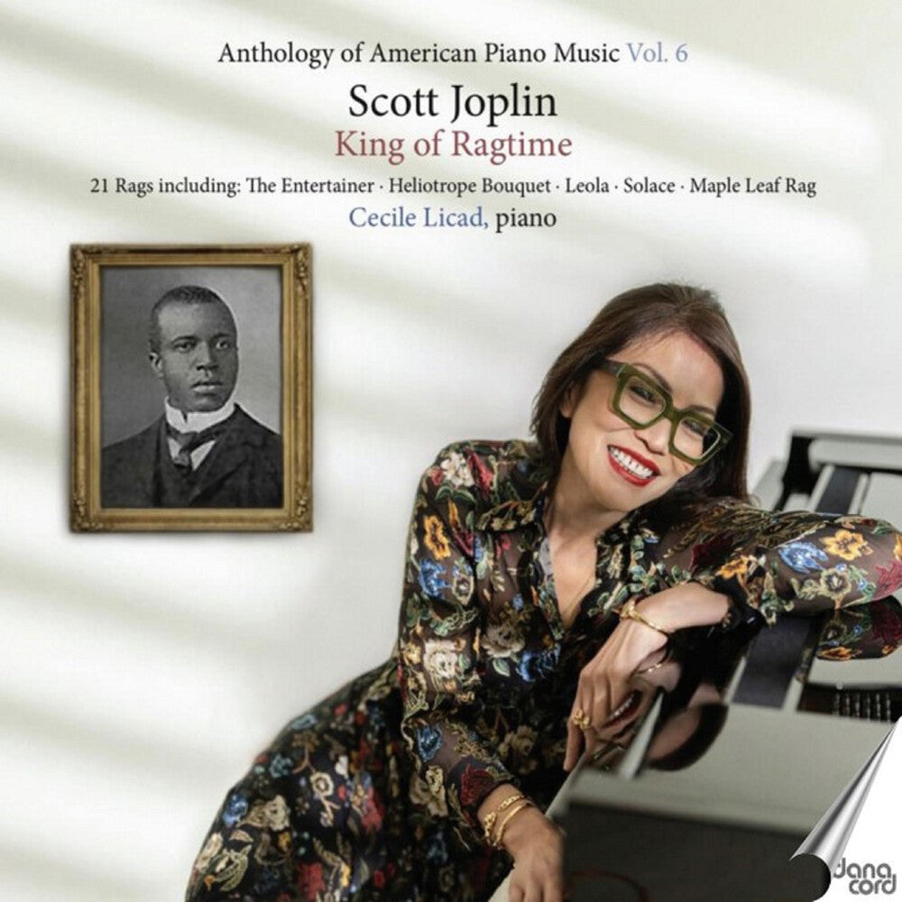the album cover for Cecilie Licad - Scott Joplin: King Of Ragtime - Cecile Licad