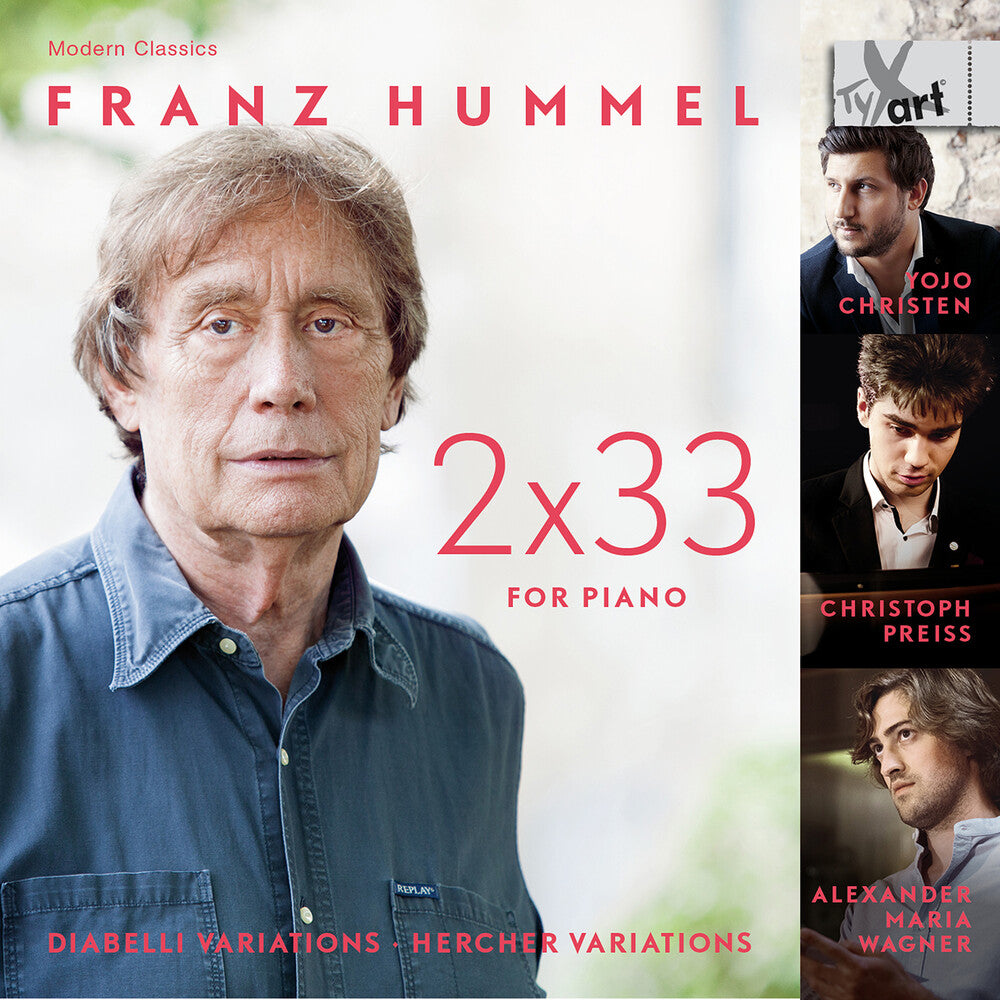 the album cover for Yojo Christen - 2x33 Fur Piano - Works By Franz Hummel
