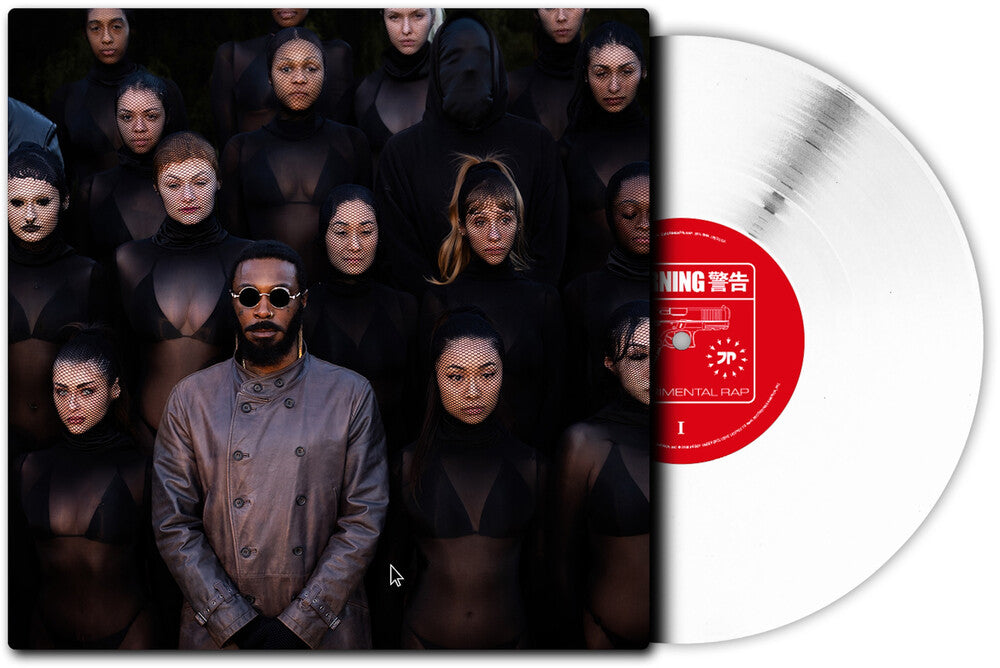 the album cover for JPEGMAFIA - EXPERIMENTAL RAP [Indie Exclusive White with Alternate Colored Cover]