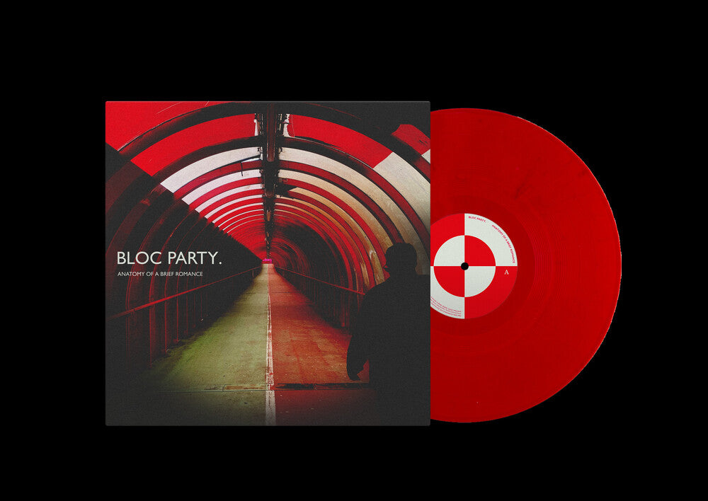 the album cover for Bloc Party - Anatomy Of A Brief Romance [Indie Retail Exclusive 140g Recycled Red Vinyl in Single Jacket with Printed Inner Sleeve]