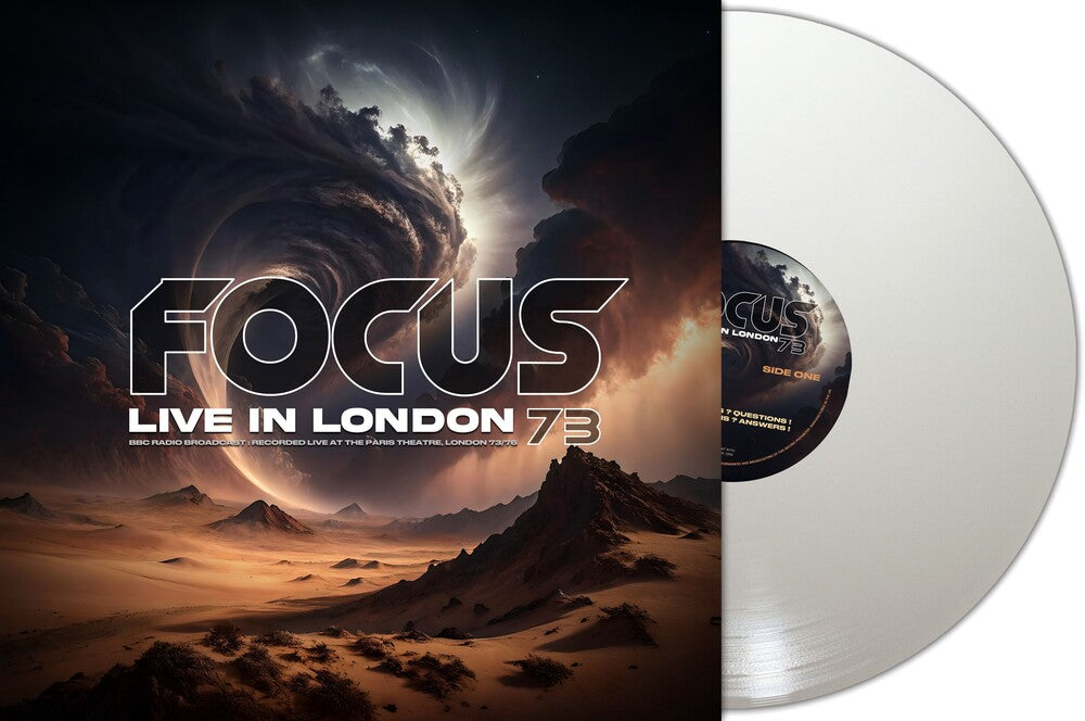 the album cover for Focus - 73:Live In London [Indie Exclusive] [Colored Vinyl] [Limited Edition] (Wht) [Indie Exclusive]