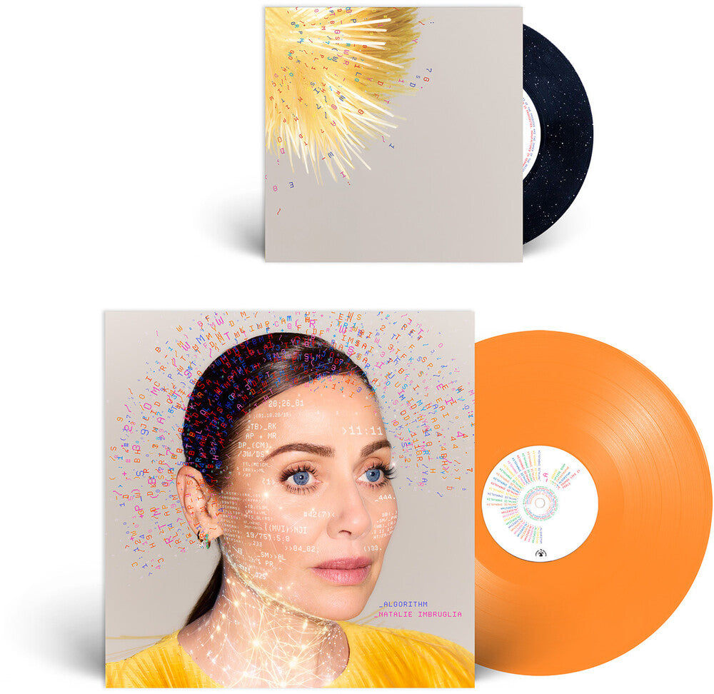 the album cover for Natalie Imbruglia - Algorithm [Indie Exclusive] Orange (Bonus Tracks) [Colored Vinyl] [Limited Edition]