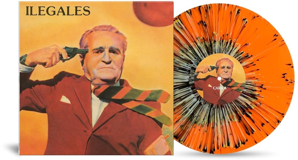 the album cover for Ilegales - Ilegales 40 Aniversario - Orange Splatter Vinyl