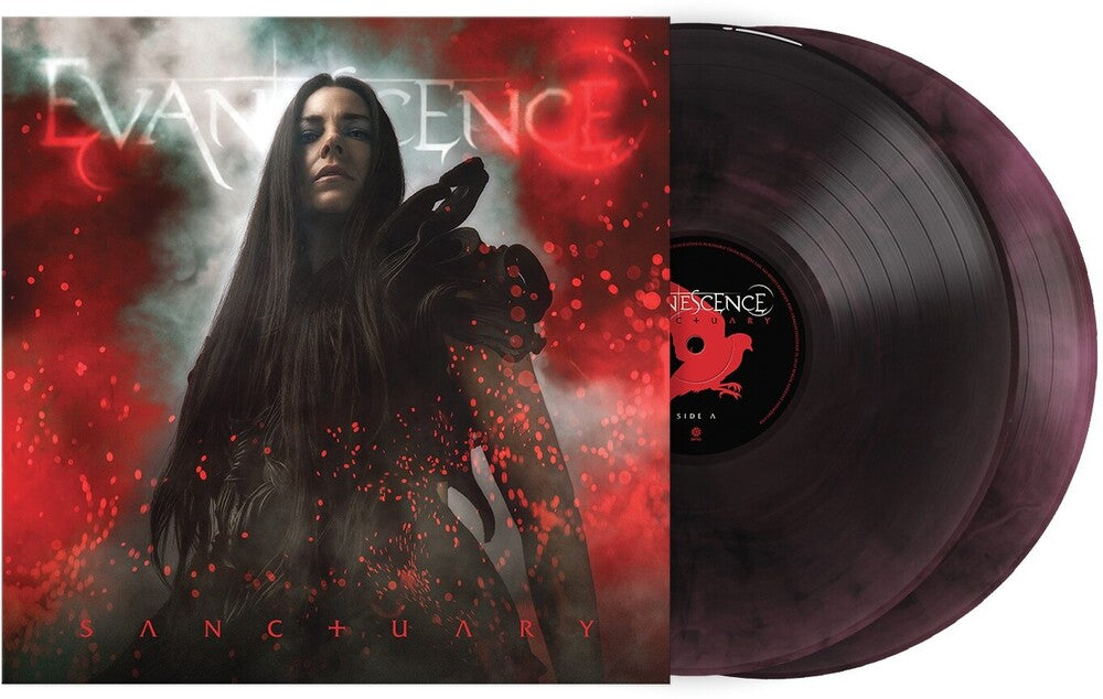 the album cover for Evanescence - Sanctuary [Deep Purple & Black Marble]
