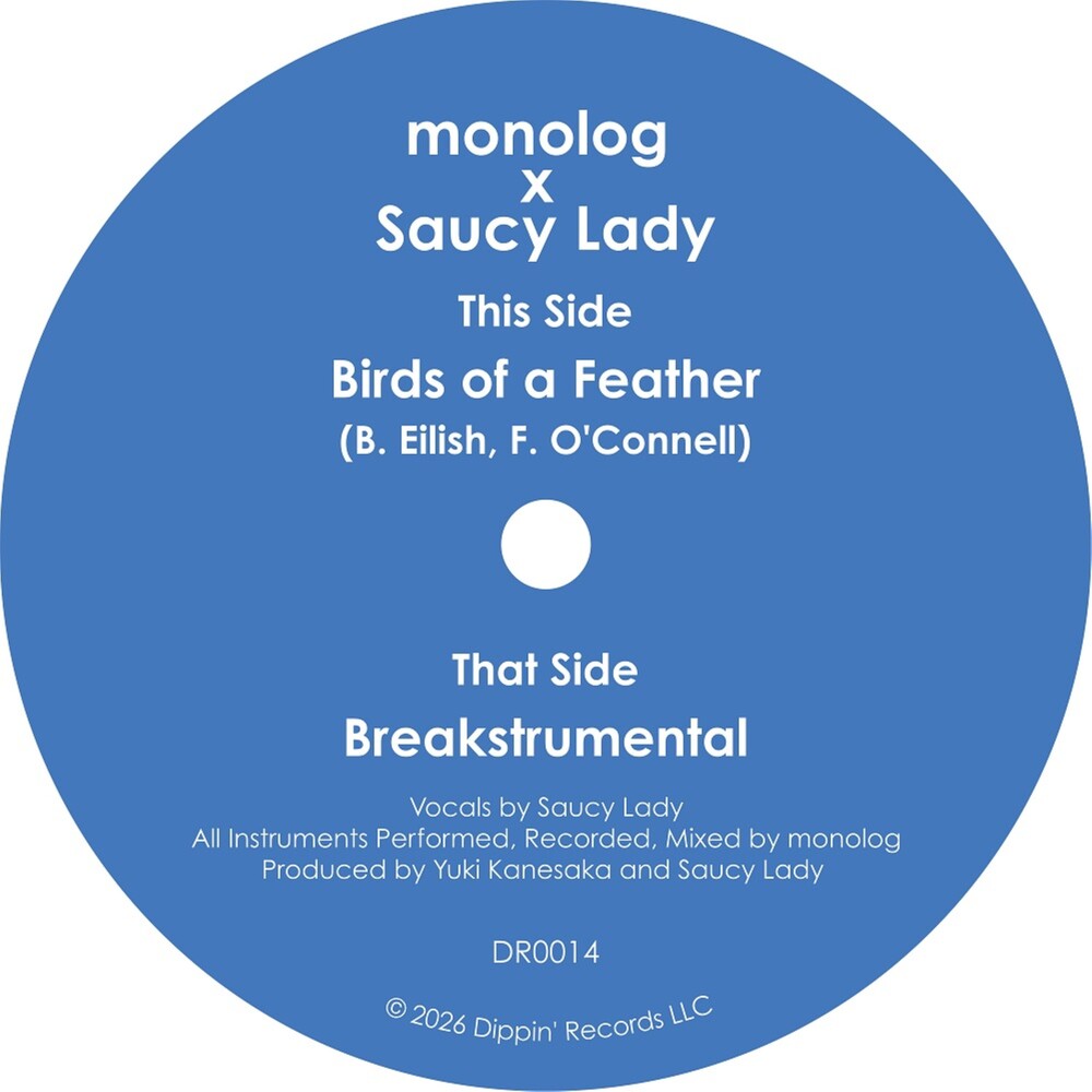the album cover for Monolog & Saucy Lady - Birds Of A Feather