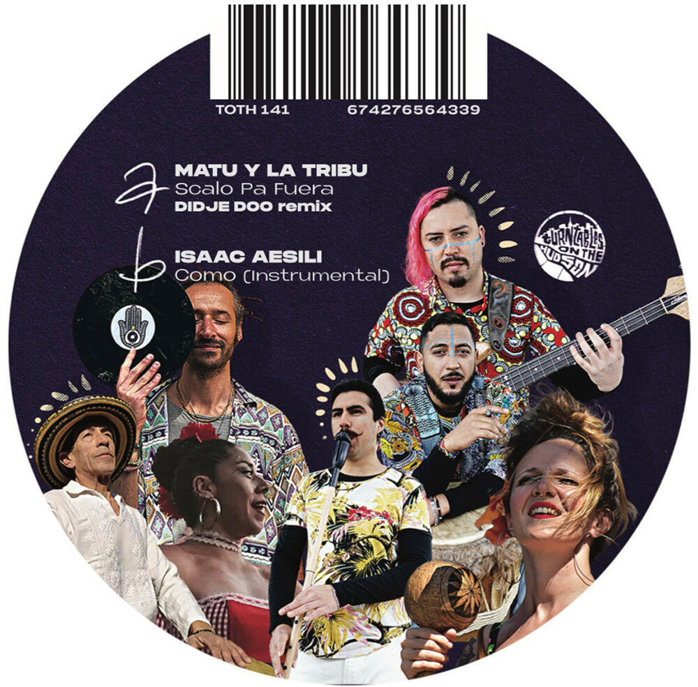 the album cover for Matu y la Tribu (Didje Doo Remix) / Isaac Aesili - Sacalo Pa Fuera b/w Como